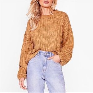Nasty Gal I knit you not sweater